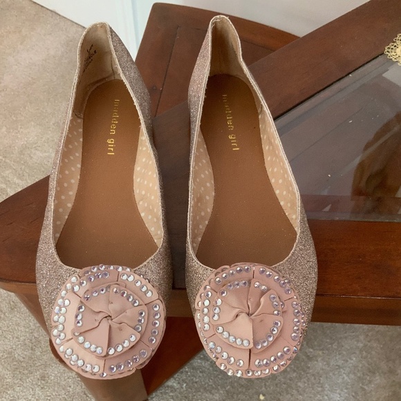 MADDEN GIRL RHINESTONE GLITTER BOW SHOES - Picture 1 of 8